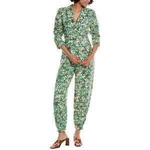 FARM Rio Toucans Blazer Linen Jumpsuit